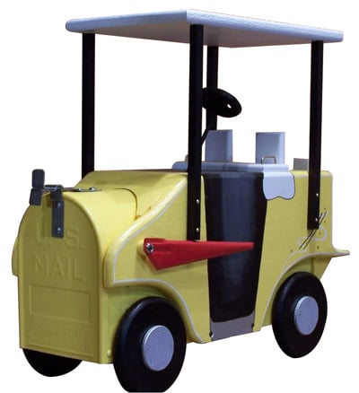 Golf Cart Novelty Mailbox