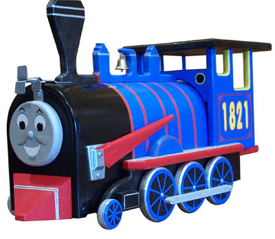 Kids Train Engine Novelty Mailbox