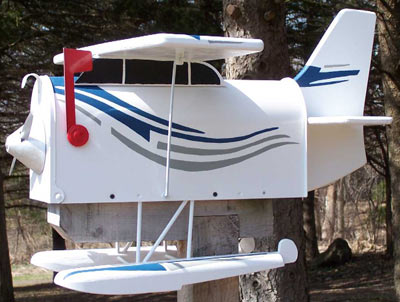 Sea Plane Novelty Mailbox