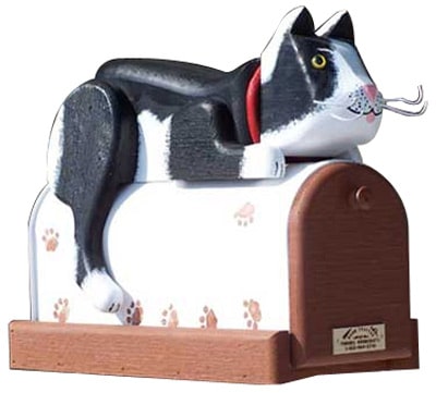 Woodendipity Style Postal Pussycat Novelty Mailbox