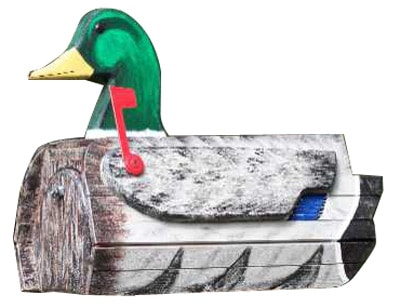 Woodendipity Style Mallard Duck Novelty Mailbox