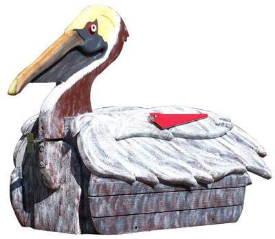 Woodendipity Style Pelican Novelty Mailbox