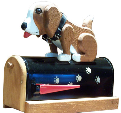 Woodendipity Style Postal Pooch Novelty Mailbox