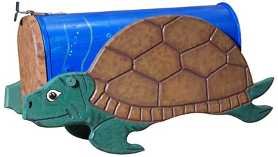 Woodendipity Style Sea Turtle Novelty Mailbox