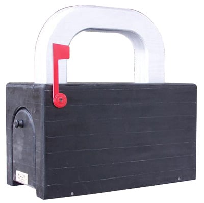 Padlock Novelty Post Mount Mailboxes