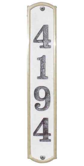 QualArc Knollbrook Vertical Crushed Stone Address Plaque Product Image