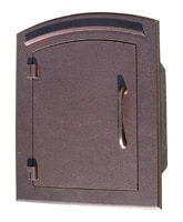 Manchester Mailbox Antique Copper Plain Door