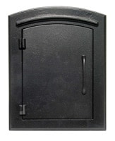 Manchester Mailbox Black Plain Door