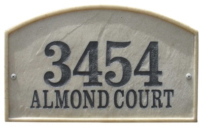 QualArc Riviera Arch Address Plaque Product Image