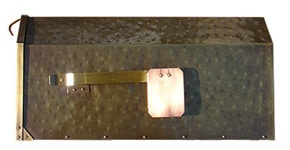 QualArc Provincial Mailbox Antique Hammered Brass