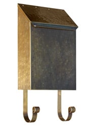 QualArc Provincial Vertical Antique Hammered Brass