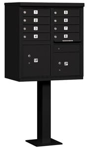 Salsbury 8 Door CBU Mailbox Black