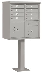 Salsbury 8 Door CBU Mailbox Gray