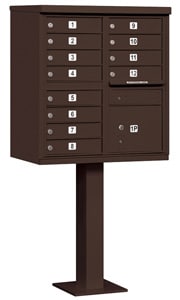 Salsbury 12 Door CBU Mailbox Bronze