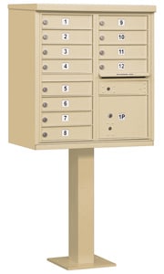 Salsbury 12 Door CBU Mailbox Sandstone