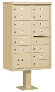 Salsbury 13 Door CBU Mailbox Sandstone
