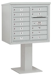 Salsbury 4C Pedestal 3407D-12 Gray
