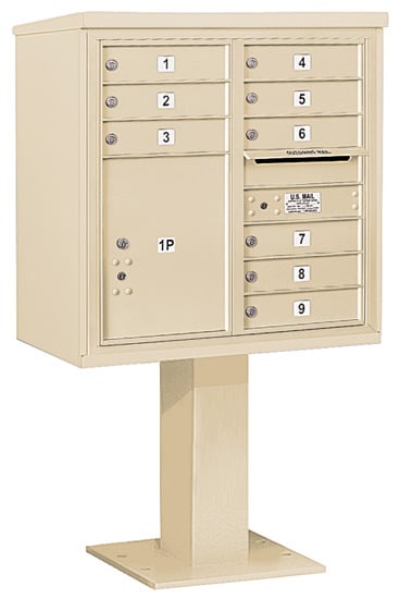 3408D09 Salsbury Commercial 4C Pedestal Mailboxes