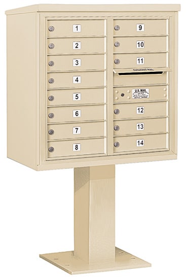 3408D14 Salsbury Commercial 4C Pedestal Mailboxes