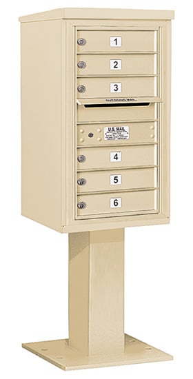 3408S06 Salsbury Commercial 4C Pedestal Mailboxes