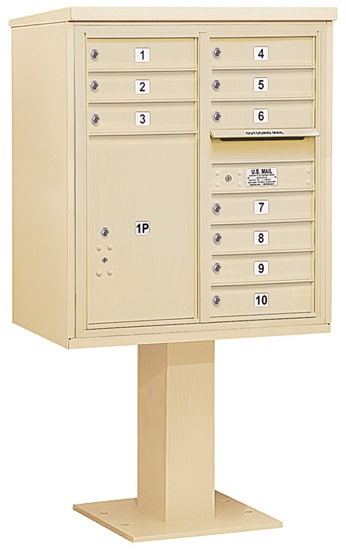 3409D10 Salsbury Commercial 4C Pedestal Mailboxes