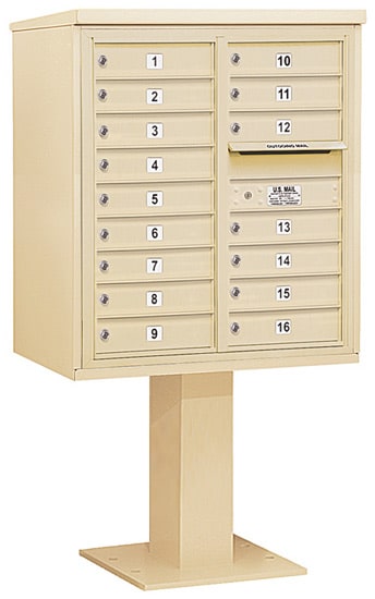 3409D16 Salsbury Commercial 4C Pedestal Mailboxes