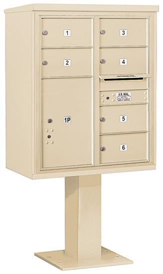 3409S07 Salsbury Commercial 4C Pedestal Mailboxes