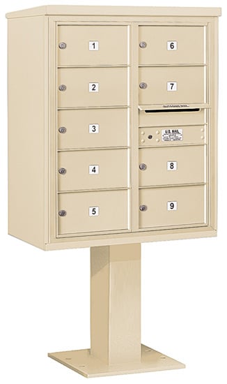 3410D09 Salsbury Commercial 4C Pedestal Mailboxes