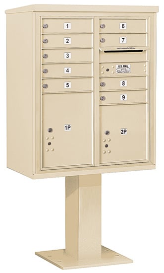 3410DA09 Salsbury Commercial 4C Pedestal Mailboxes
