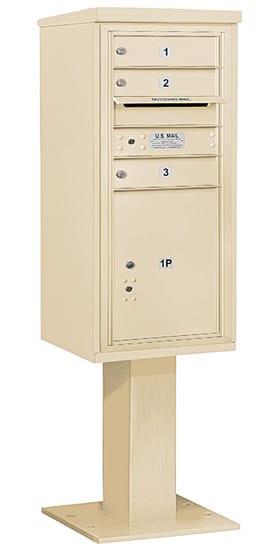 3410S03 Salsbury Commercial 4C Pedestal Mailboxes