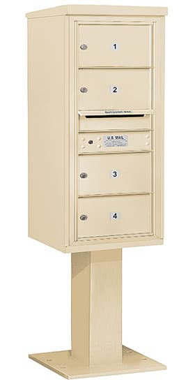 3410S04 Salsbury Commercial 4C Pedestal Mailboxes