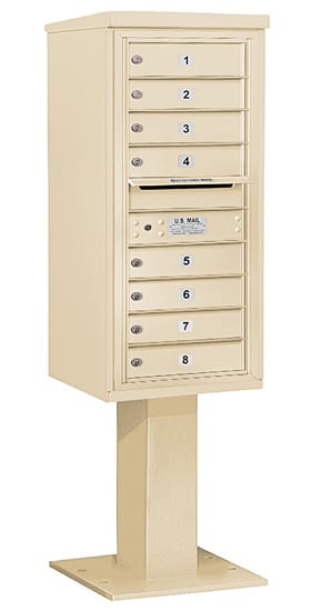 3410S08 Salsbury Commercial 4C Pedestal Mailboxes