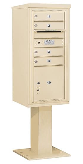 3410SA04 Salsbury Commercial 4C Pedestal Mailboxes