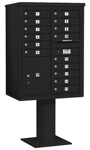 Salsbury 4C Pedestal 3411D-15 Black