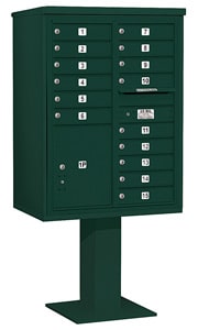 Salsbury 4C Pedestal 3411D-15 Green