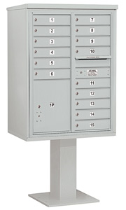 Salsbury 4C Pedestal 3411D-15 Gray