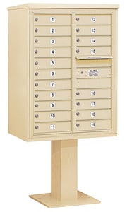 Salsbury 4C Pedestal 3411D-19 Sandstone
