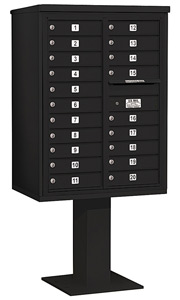 Salsbury 4C Pedestal 3411D-20 Black