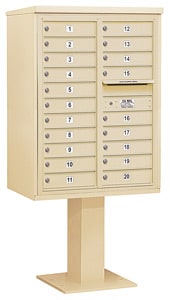 Salsbury 4C Pedestal 3411D-20 Sandstone