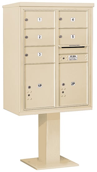 3411D05 Salsbury Commercial 4C Pedestal Mailboxes