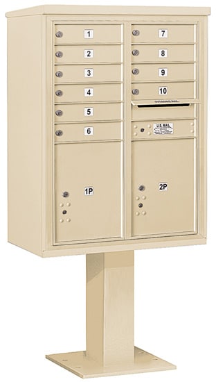3411D10 Salsbury Commercial 4C Pedestal Mailboxes