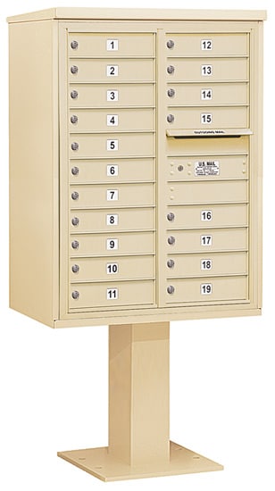 3411D19 Salsbury Commercial 4C Pedestal Mailboxes