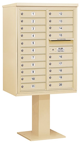 3411D20 Salsbury Commercial 4C Pedestal Mailboxes