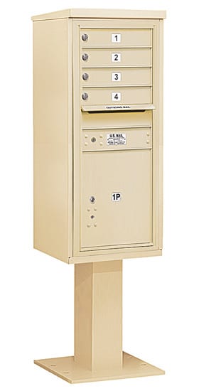 3411S04 Salsbury Commercial 4C Pedestal Mailboxes