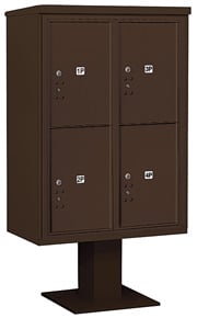Salsbury 4C Pedestal 3412D-4P Bronze