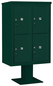 Salsbury 4C Pedestal 3412D-4P Green