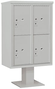 Salsbury 4C Pedestal 3412D-4P Gray