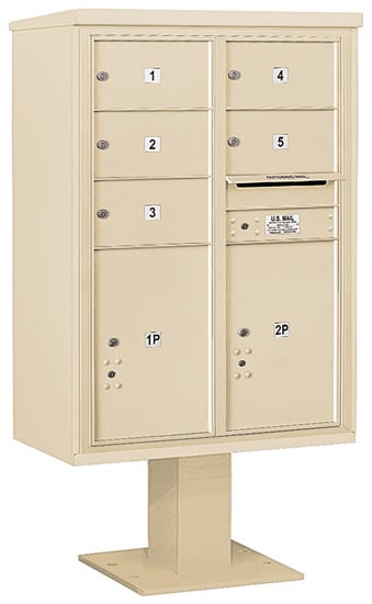 3412D05 Salsbury Commercial 4C Pedestal Mailboxes