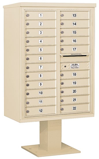 3412D22 Salsbury Commercial 4C Pedestal Mailboxes