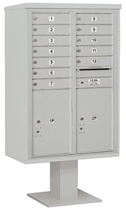 Salsbury 4C Pedestal 3413D-12 Gray